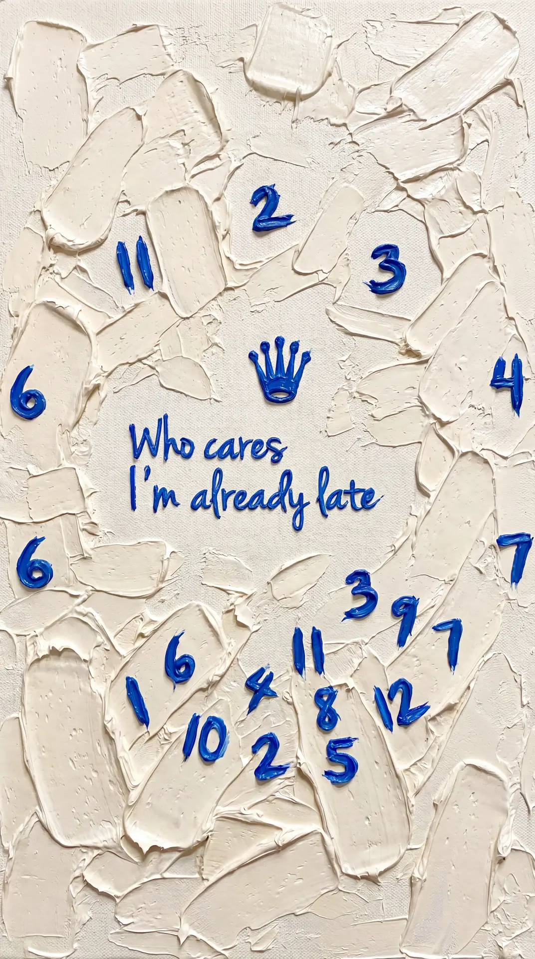 Who Cares I'm Already Late — iPhone & Mac Wallpaper